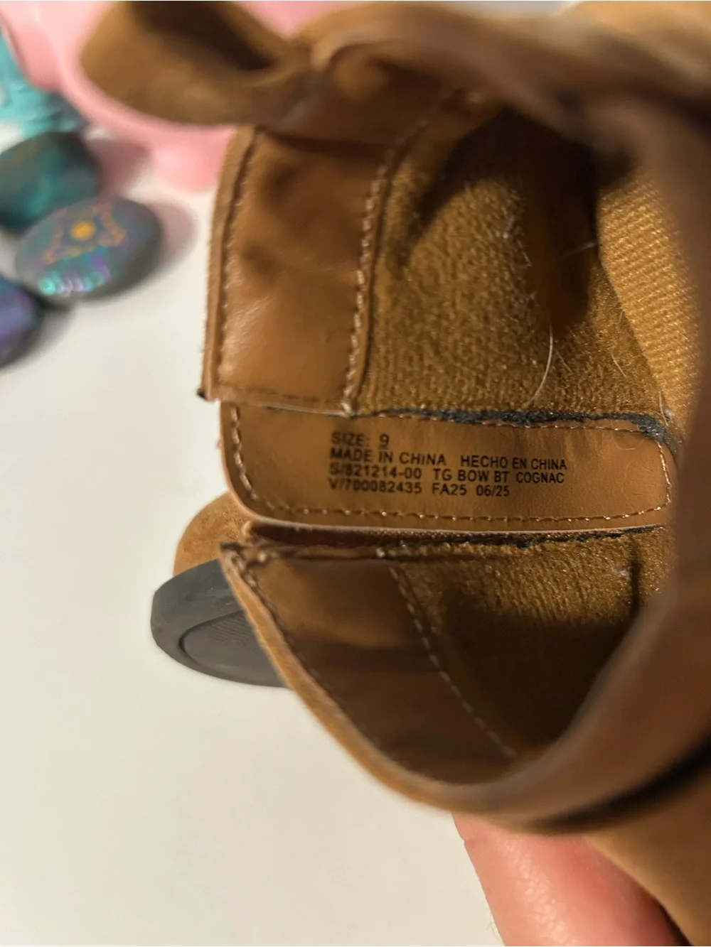 Gap Kids Tan Suede Bow Ankle Boots